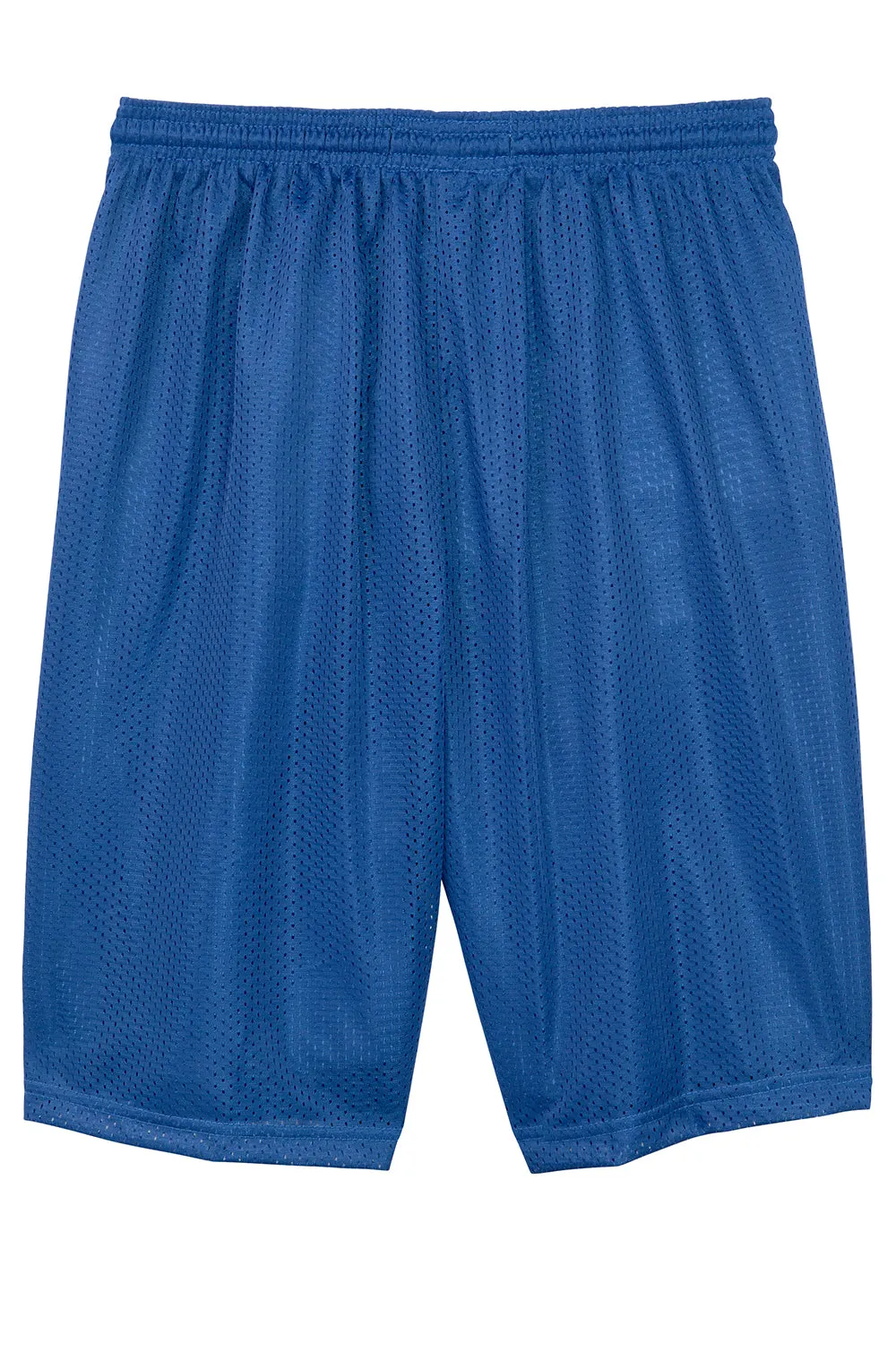 Sport-Tek Mens Moisture Wicking Classic Mesh Long Shorts - True Royal Blue - Closeout