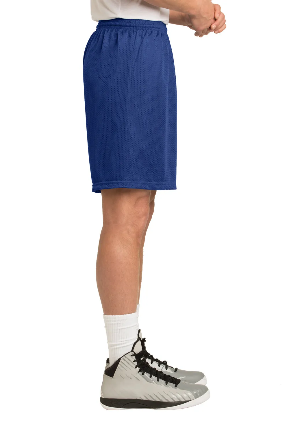 Sport-Tek Mens Moisture Wicking Classic Mesh Shorts - True Royal Blue - Closeout
