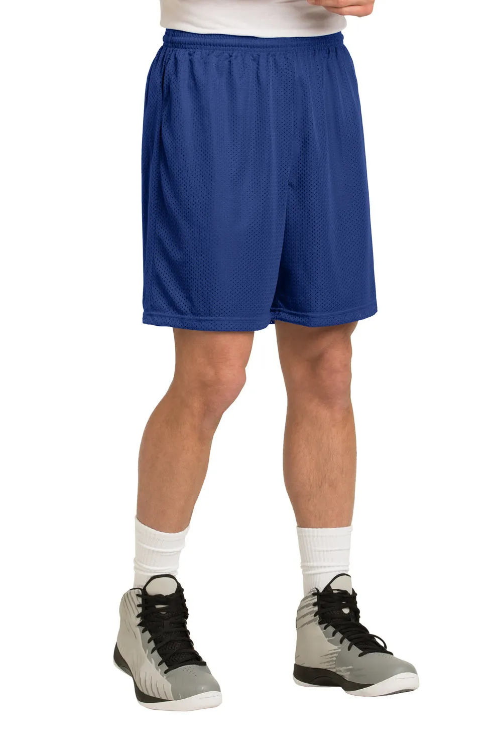 Sport-Tek Mens Moisture Wicking Classic Mesh Shorts - True Royal Blue - Closeout