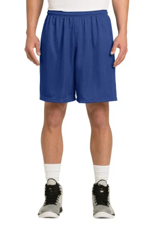Sport-Tek Mens Moisture Wicking Classic Mesh Shorts - True Royal Blue - Closeout