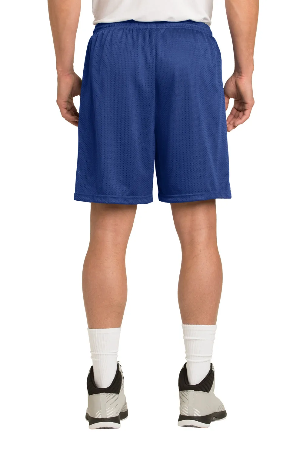 Sport-Tek Mens Moisture Wicking Classic Mesh Shorts - True Royal Blue - Closeout