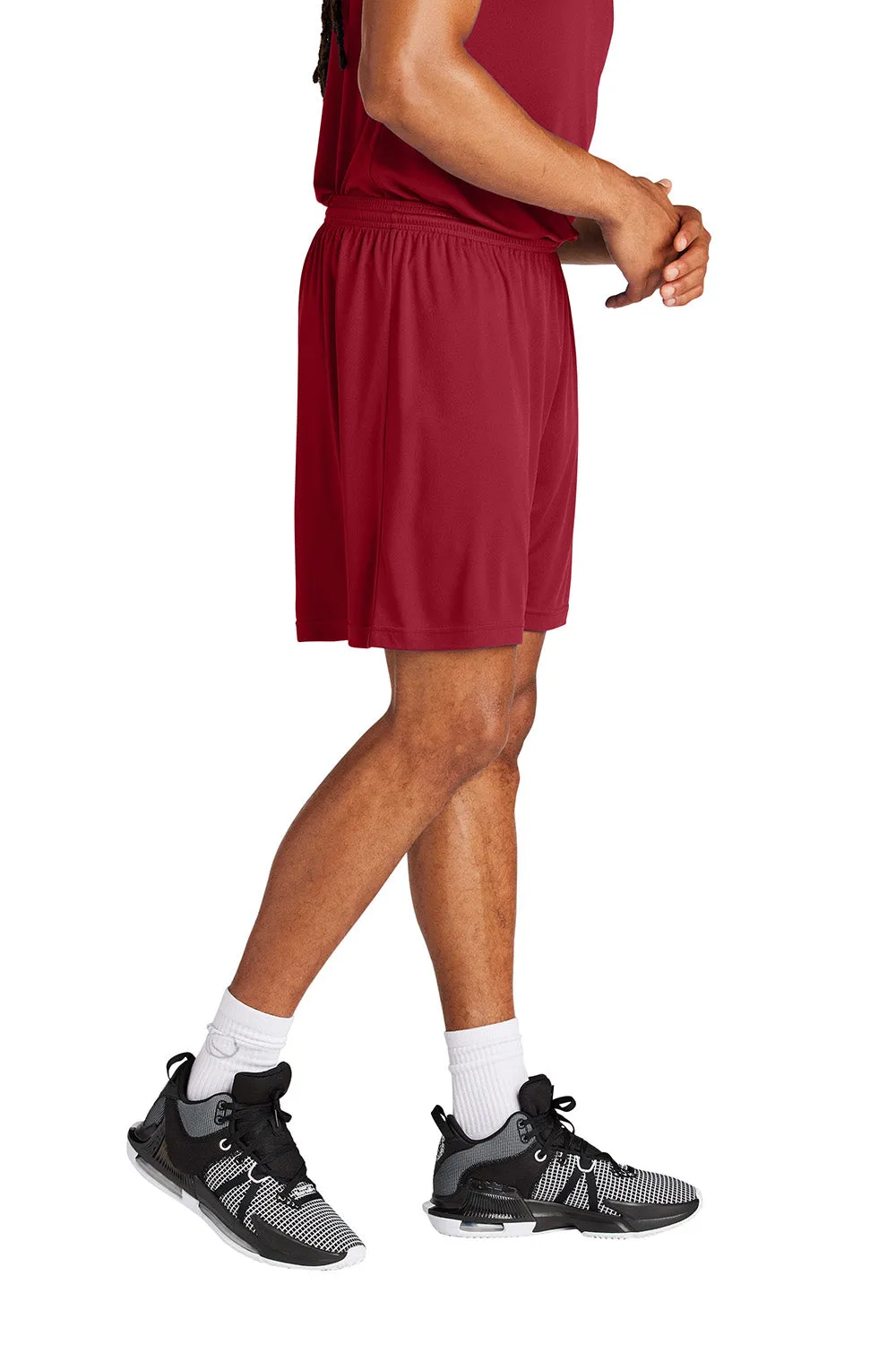 Sport-Tek Mens Moisture Wicking Competitor Athletic Shorts - Deep Red