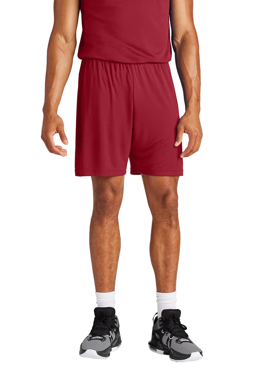Sport-Tek Mens Moisture Wicking Competitor Athletic Shorts - Deep Red