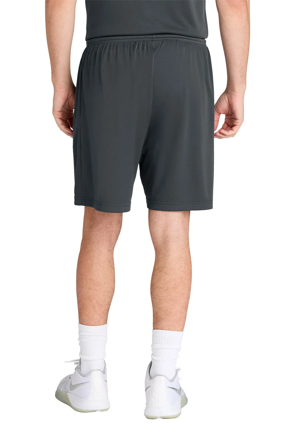 Sport-Tek Mens Moisture Wicking Competitor Athletic Shorts w/ Pockets - Iron Grey