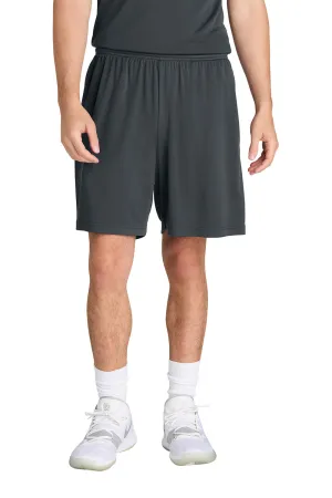 Sport-Tek Mens Moisture Wicking Competitor Athletic Shorts w/ Pockets - Iron Grey