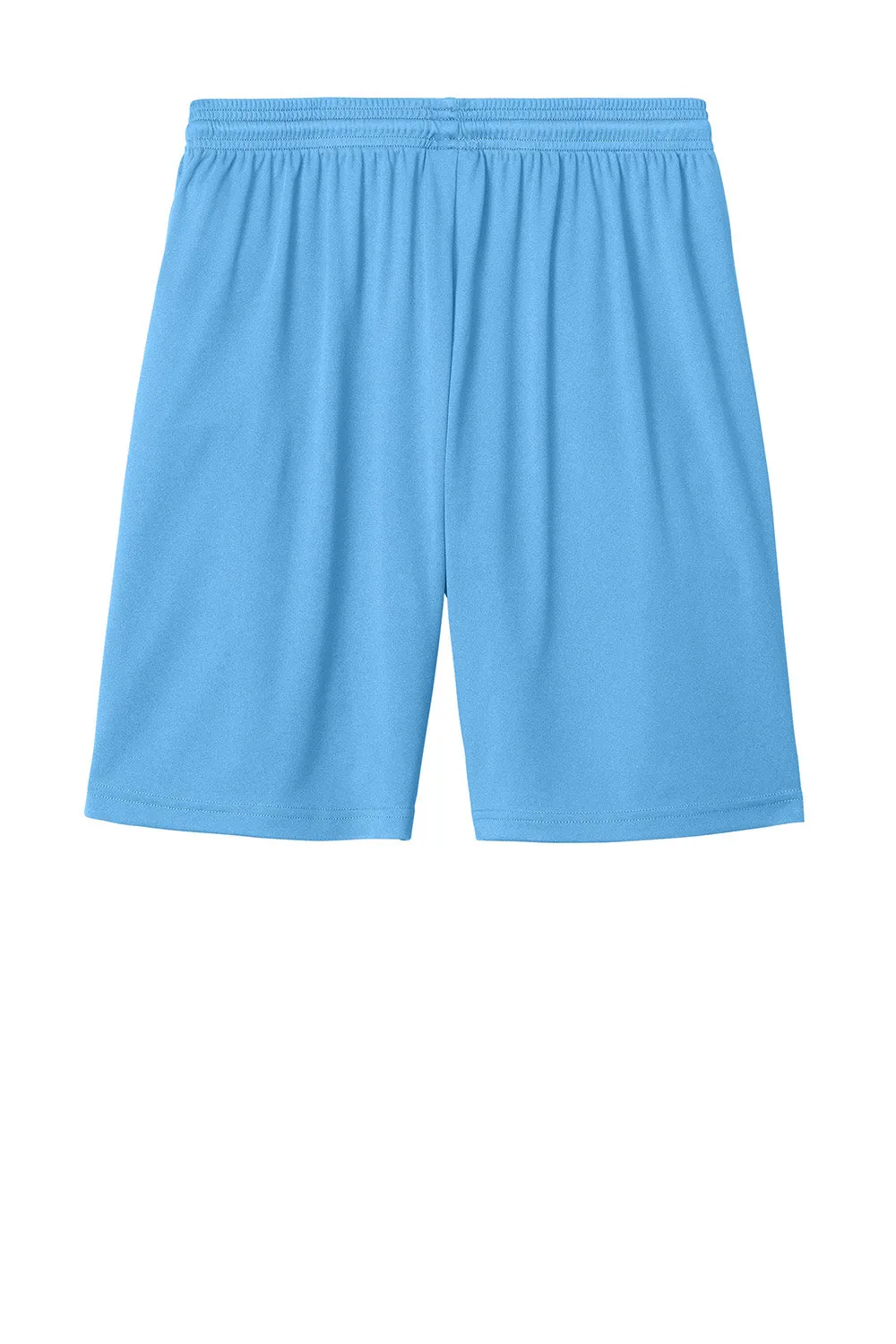 Sport-Tek Mens Moisture Wicking Competitor United Athletic Shorts - Carolina Blue/White