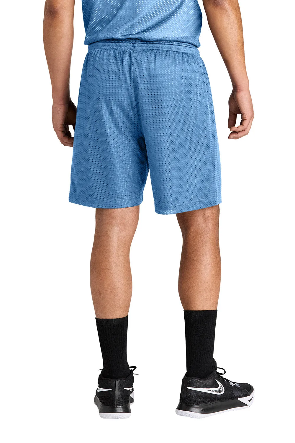 Sport-Tek Mens Moisture Wicking Mesh Athletic Shorts - Carolina Blue