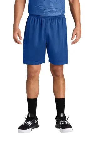 Sport-Tek Mens Moisture Wicking Mesh Athletic Shorts - True Royal Blue