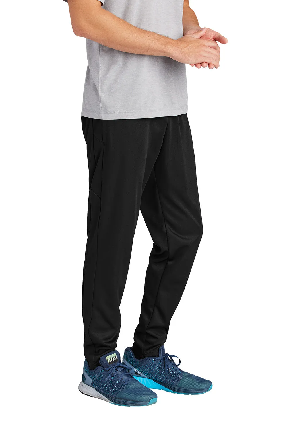 Sport-Tek Mens Moisture Wicking Travel Pants w/ Pockets - Black