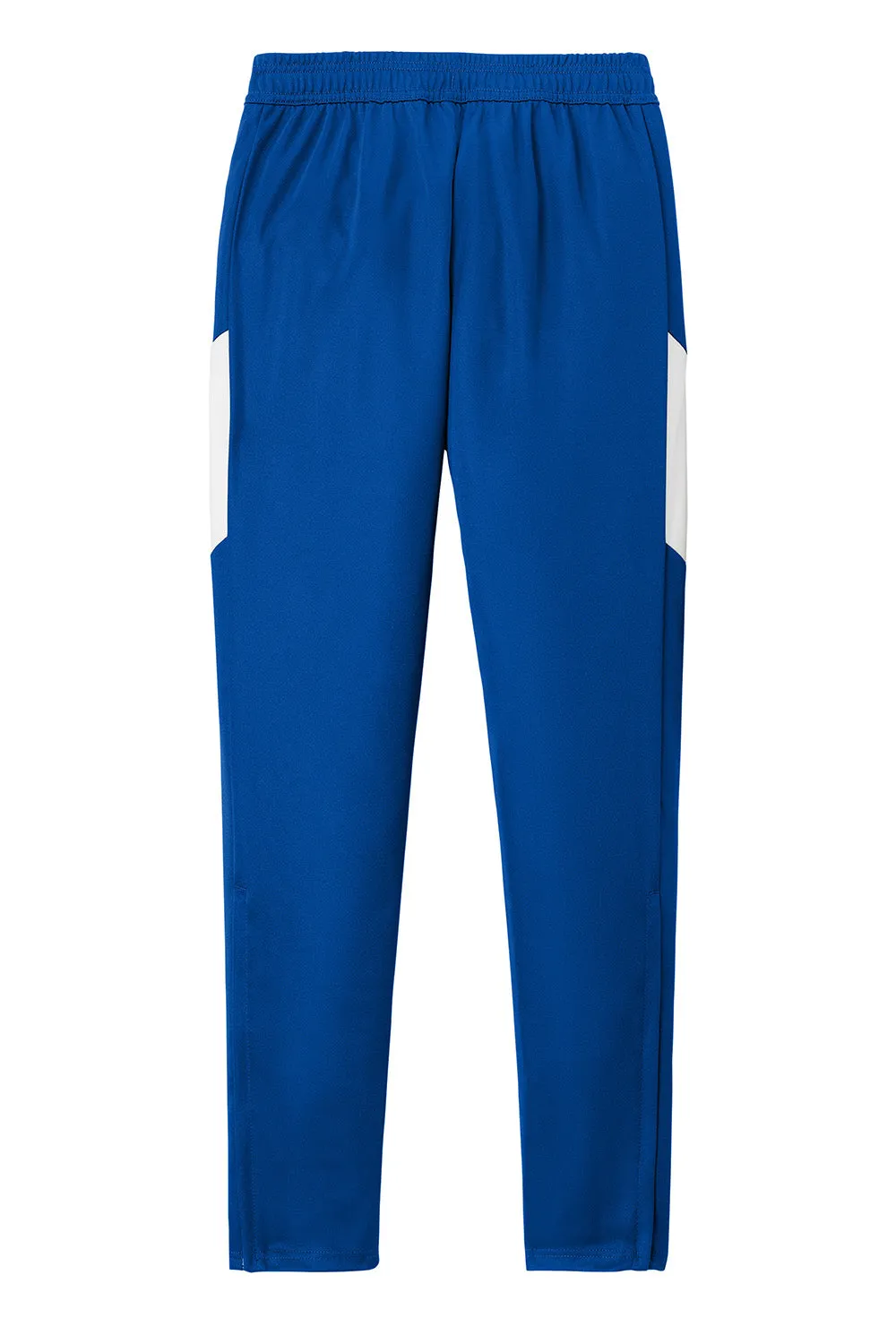 Sport-Tek Mens Moisture Wicking Travel Pants w/ Pockets - True Royal Blue/White