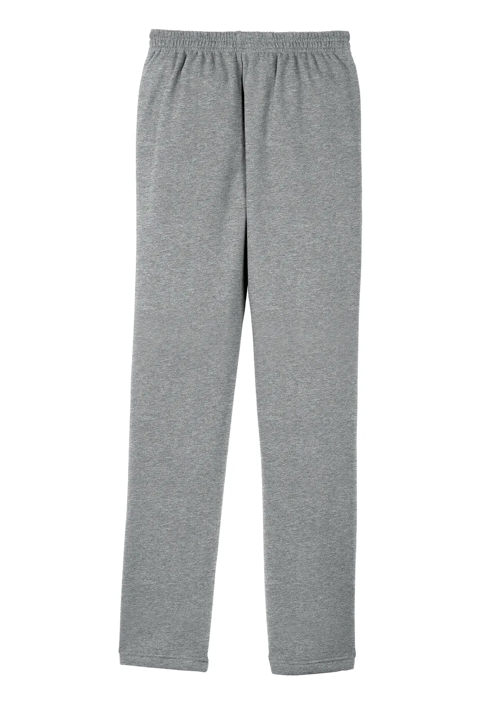 Sport-Tek Mens Open Bottom Sweatpants w/ Pockets - Heather Vintage Grey