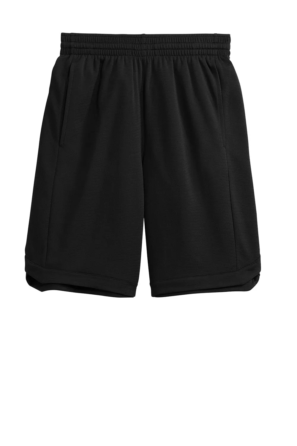 Sport-Tek Mens Position PosiCharge Shorts w/ Pockets - Black