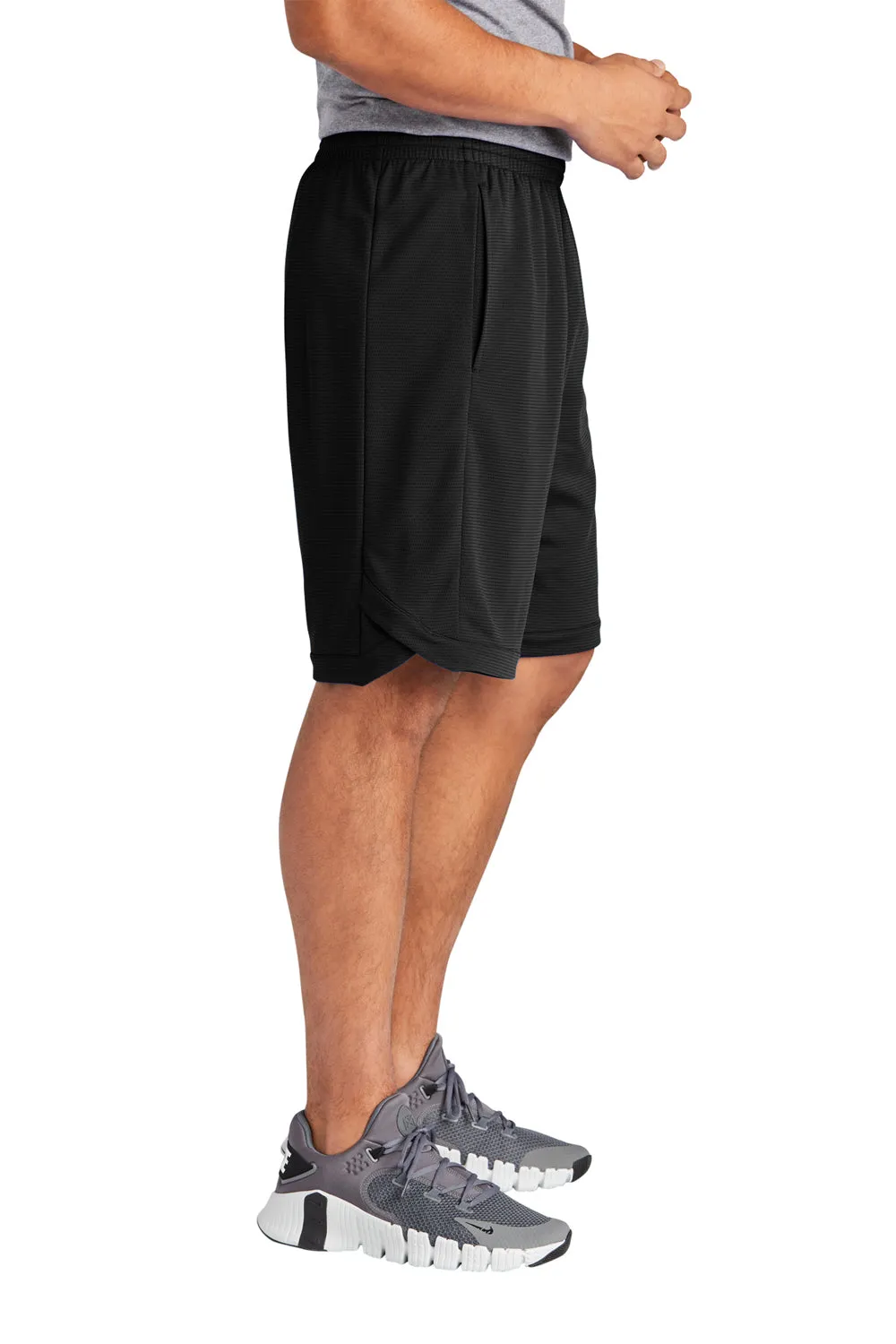 Sport-Tek Mens Position PosiCharge Shorts w/ Pockets - Black