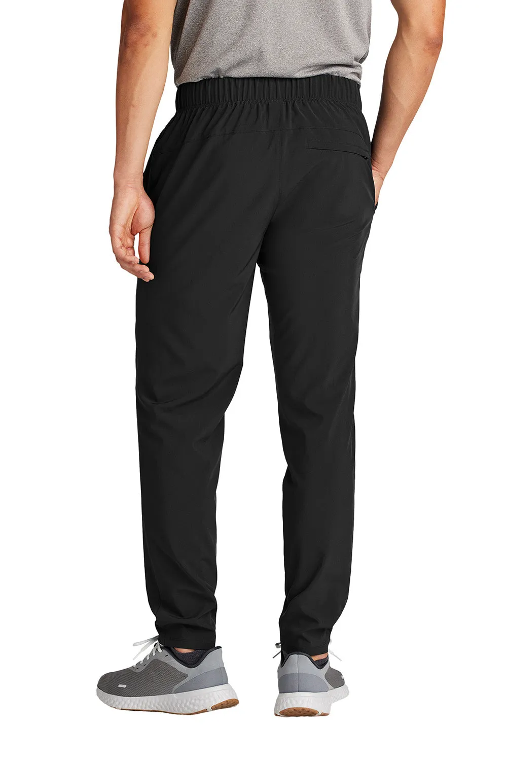 Sport-Tek Mens Repeat Moisture Wicking Pants w/ Pockets - Black