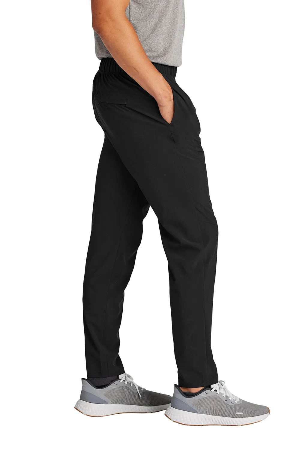 Sport-Tek Mens Repeat Moisture Wicking Pants w/ Pockets - Black