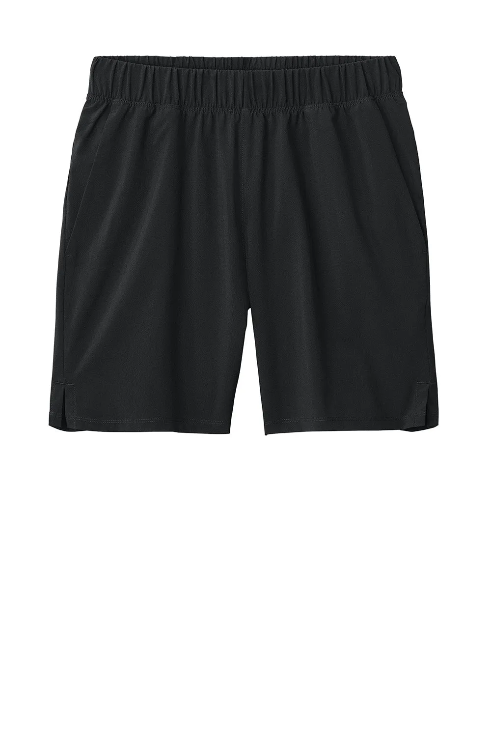 Sport-Tek Mens Repeat Moisture Wicking Shorts w/ Pockets - Black
