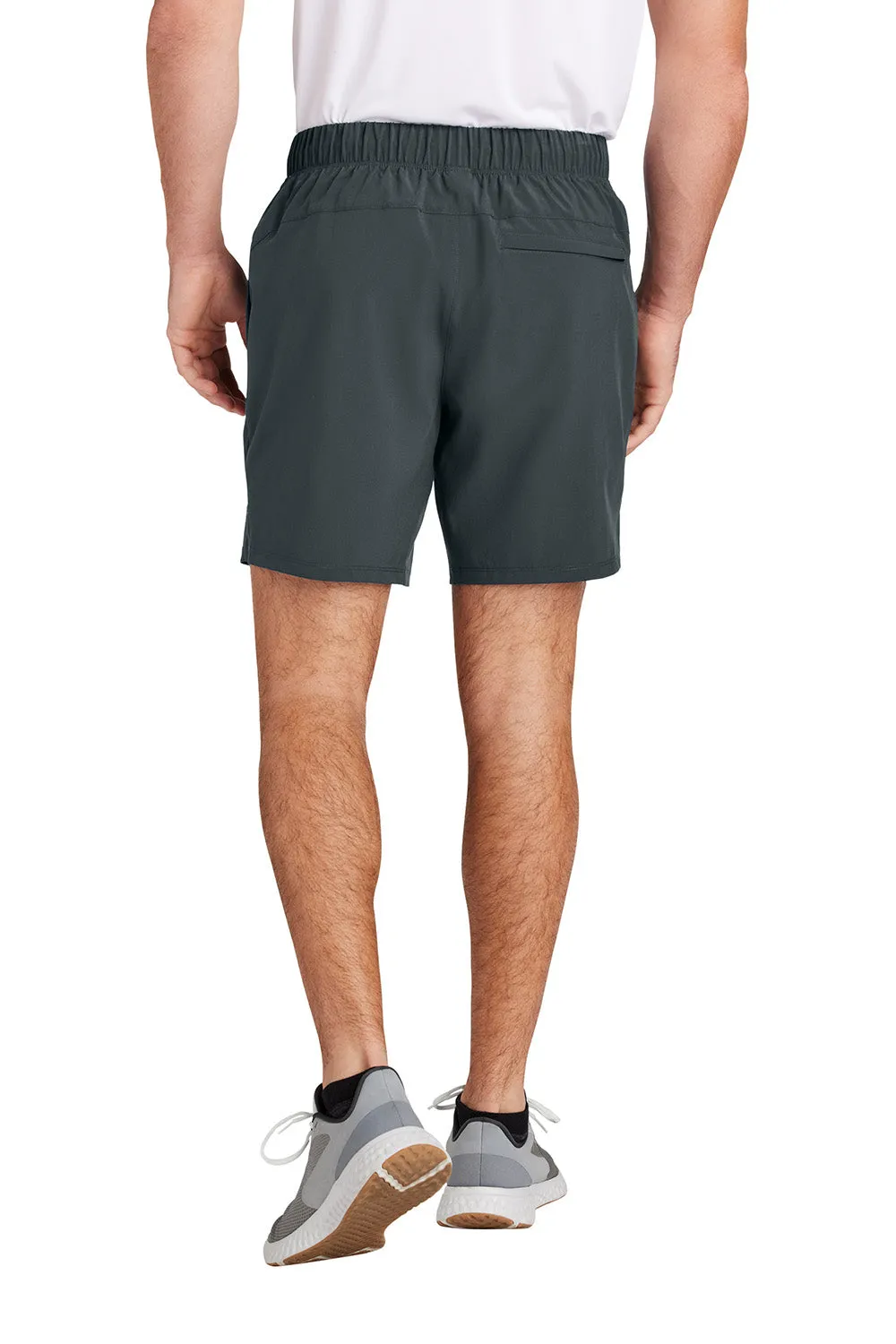 Sport-Tek Mens Repeat Moisture Wicking Shorts w/ Pockets - Iron Grey