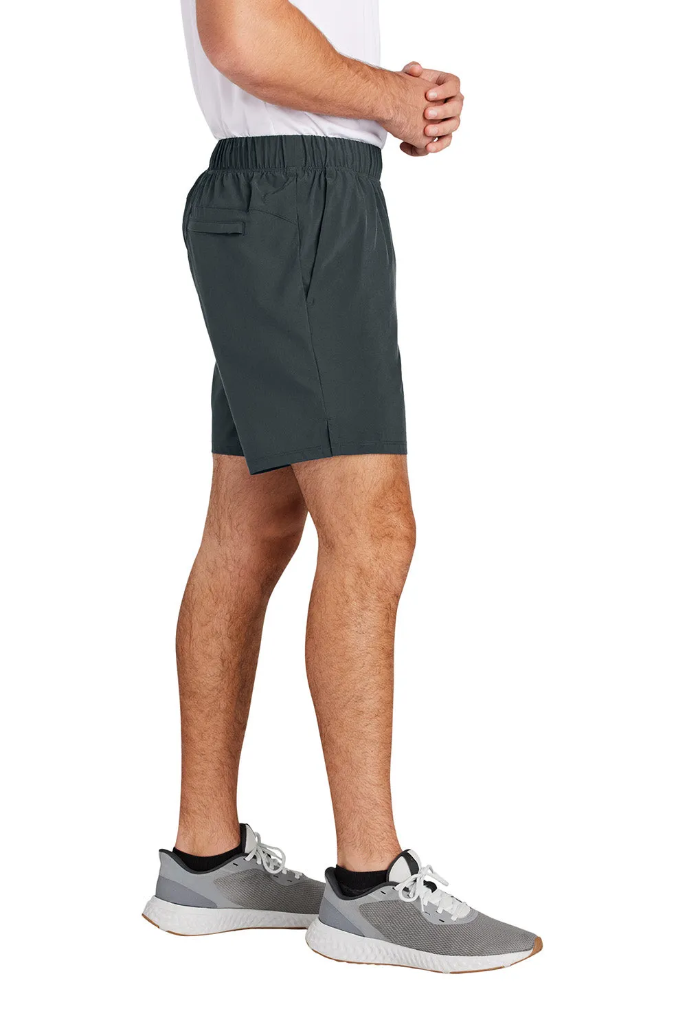 Sport-Tek Mens Repeat Moisture Wicking Shorts w/ Pockets - Iron Grey