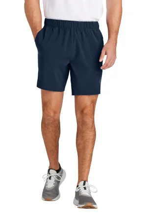 Sport-Tek Mens Repeat Moisture Wicking Shorts w/ Pockets - True Navy Blue