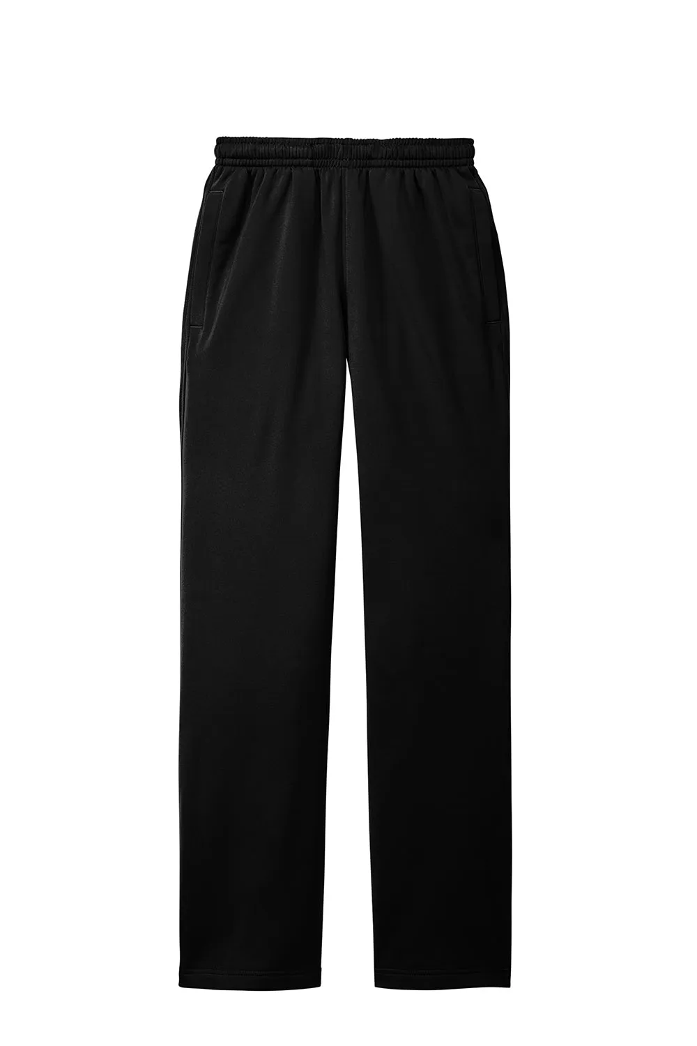 Sport-Tek Mens Sport Wick Moisture Wicking Fleece Sweatpants w/ Pockets - Black