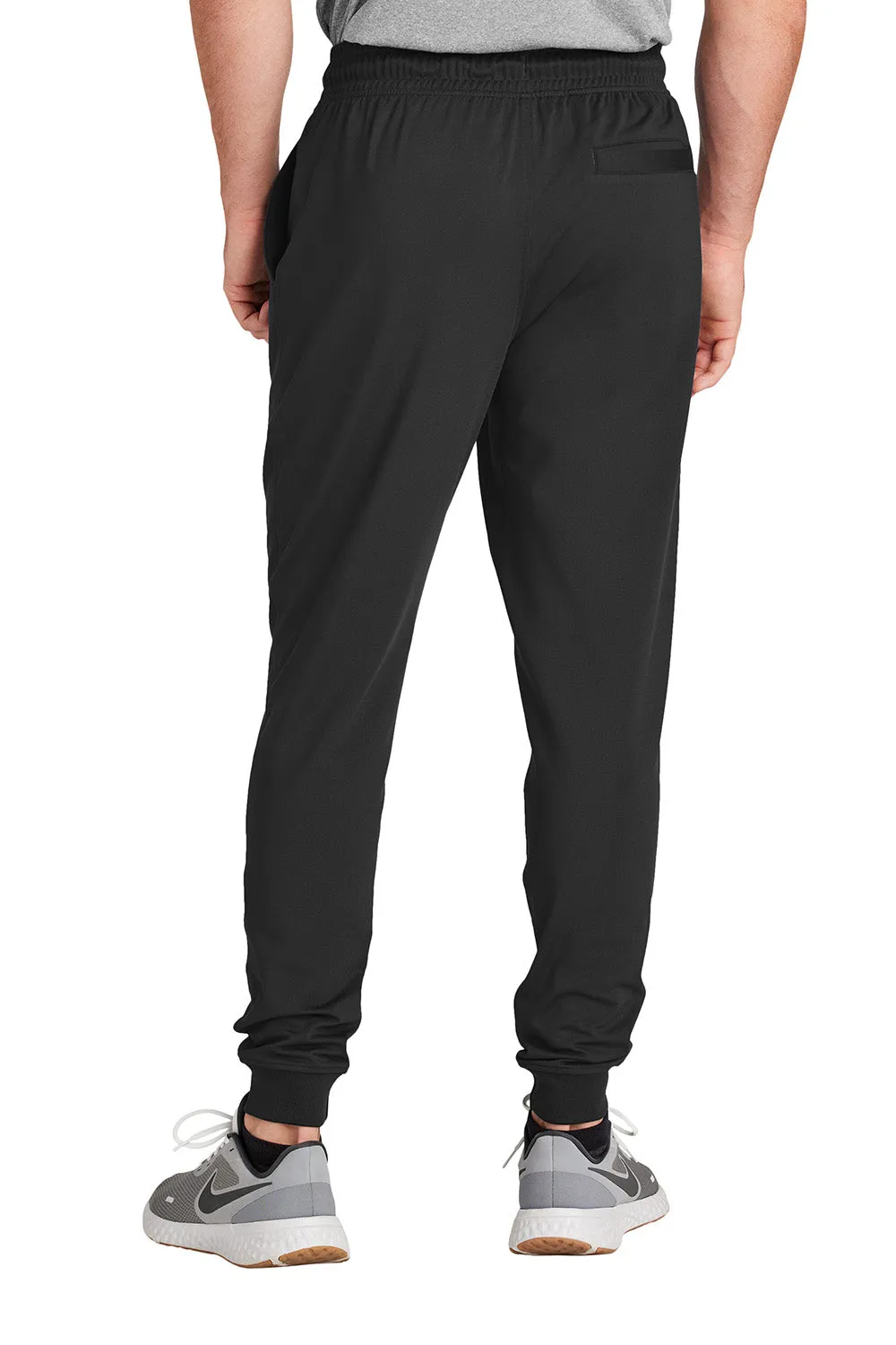 Sport-Tek Mens Sport-Wick Moisture Wicking Jogger Sweatpants w/ Pockets - Black
