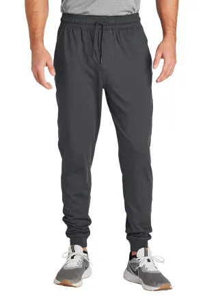 Sport-Tek Mens Sport-Wick Moisture Wicking Jogger Sweatpants w/ Pockets - Charcoal Grey