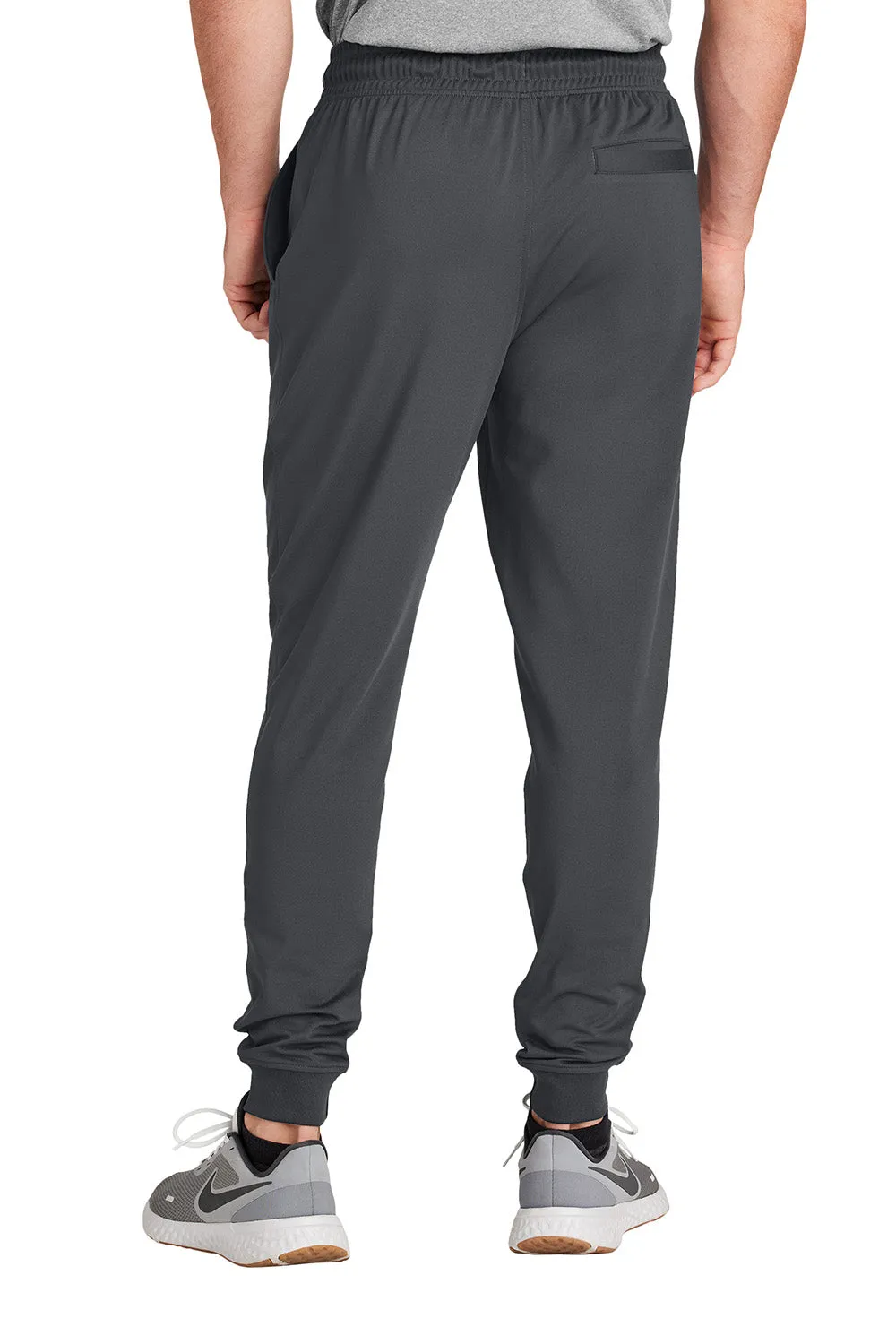 Sport-Tek Mens Sport-Wick Moisture Wicking Jogger Sweatpants w/ Pockets - Charcoal Grey