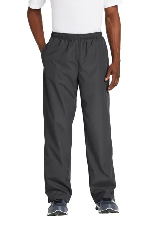 Sport-Tek Mens Water Resistant Wind Pants w/ Pockets - Graphite Grey