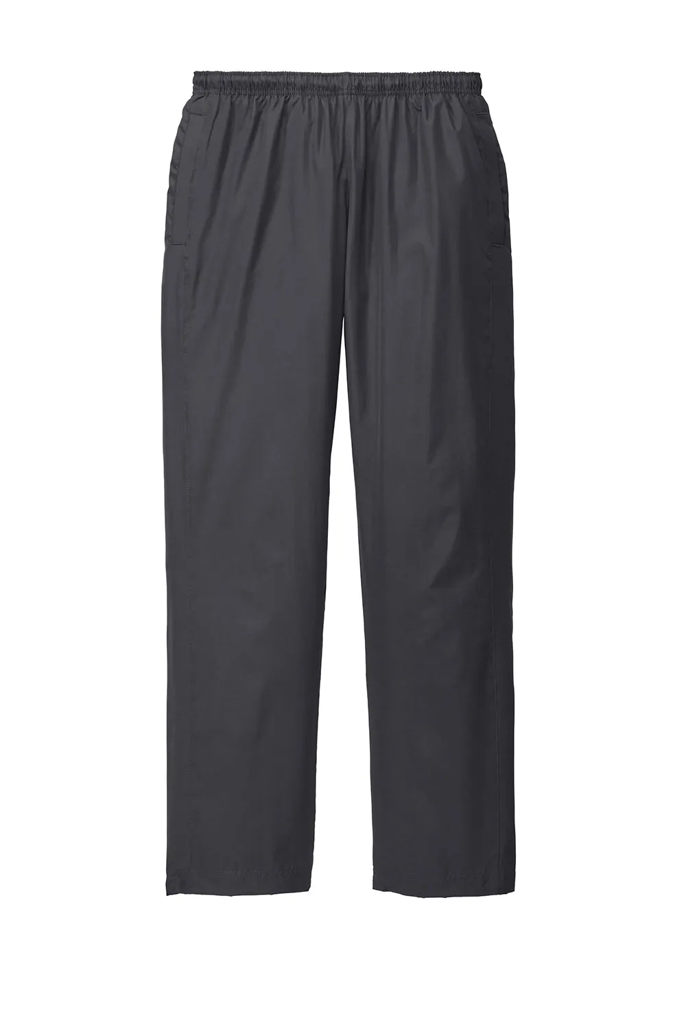 Sport-Tek Mens Water Resistant Wind Pants w/ Pockets - Graphite Grey
