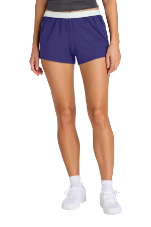 Sport-Tek Womens Jersey Knit Squad Shorts - Purple