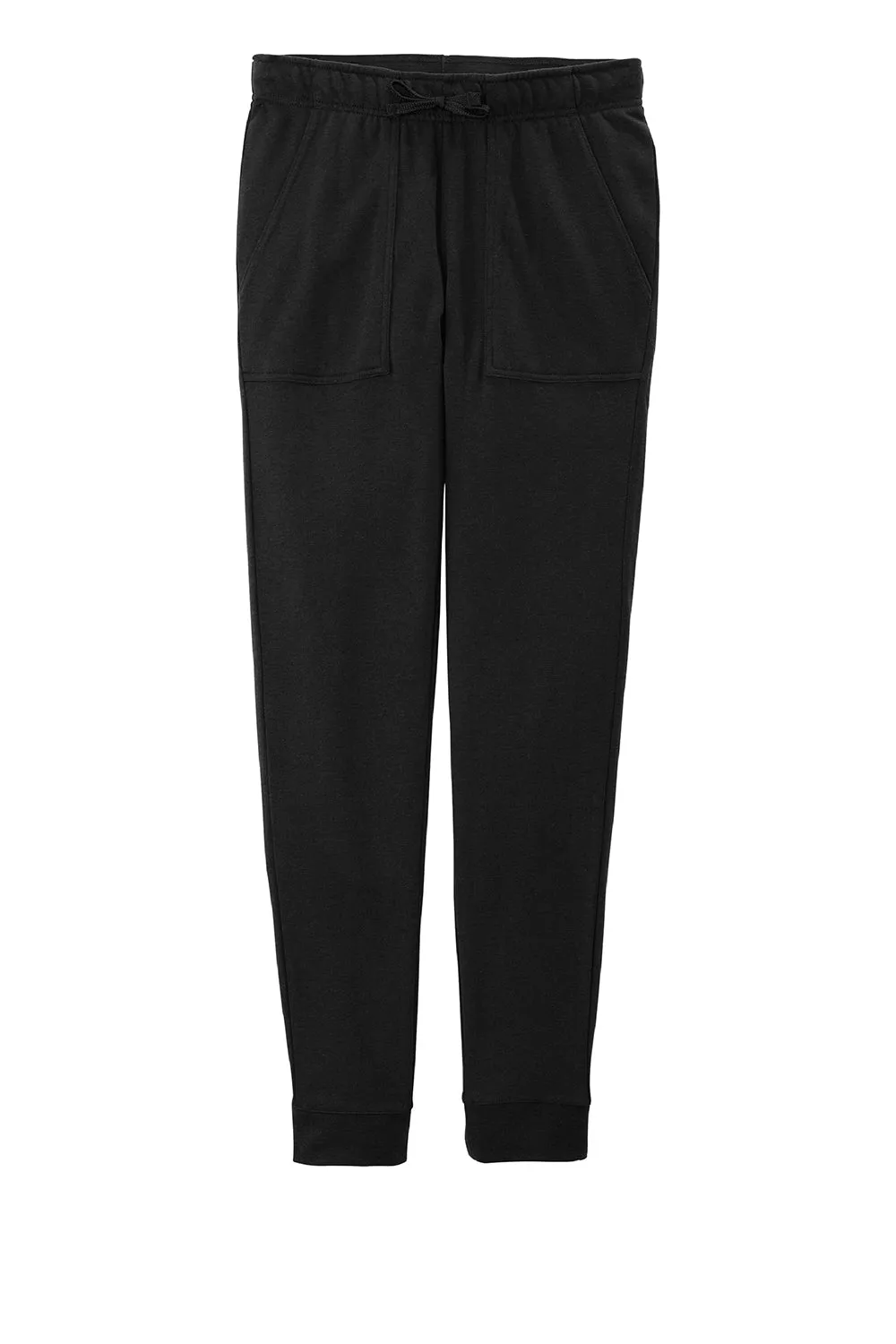 Sport-Tek Womens Moisture Wicking Fleece Jogger Sweatpants w/ Pockets - Black