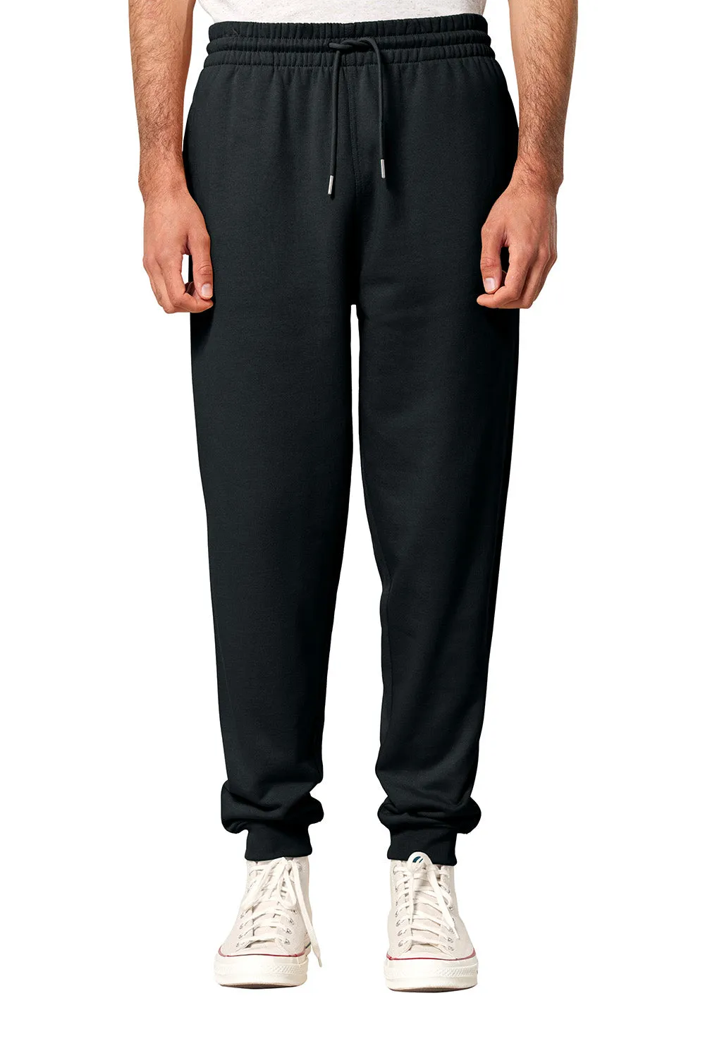 Stanley/Stella Mens Flyer Jogger Sweatpants w/ Pockets - Black