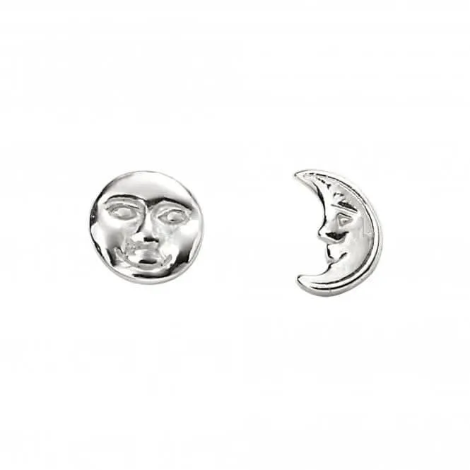 Boucles d'oreilles à clous Visage de Lune en Argent Sterling A2059 Bijoux Beginnings