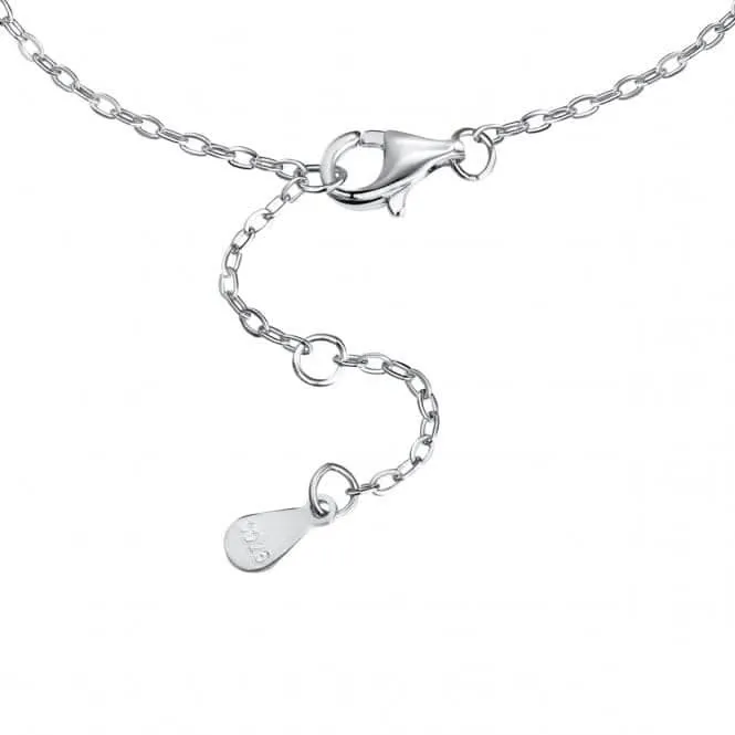 Bracelet en Argent Sterling Plaqué Rhodium avec Œil Bleu Maléfique ERLB055 Ania Haie Jewellery