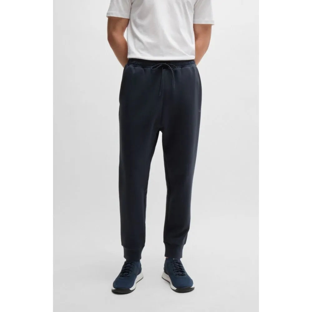 Stretch-cotton tracksuit bottoms with logo print