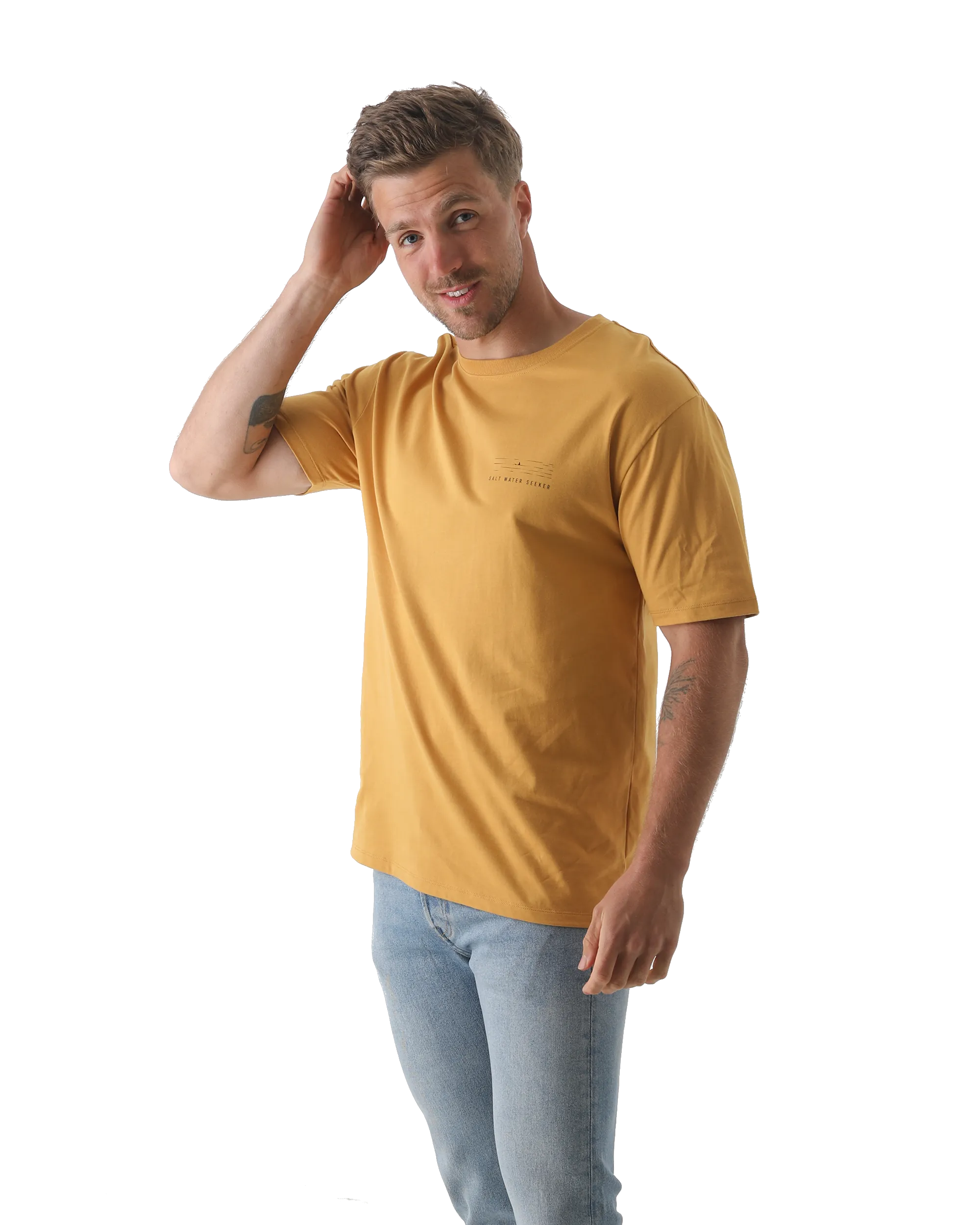 Sunset Sessions T-Shirt in Faded Mustard