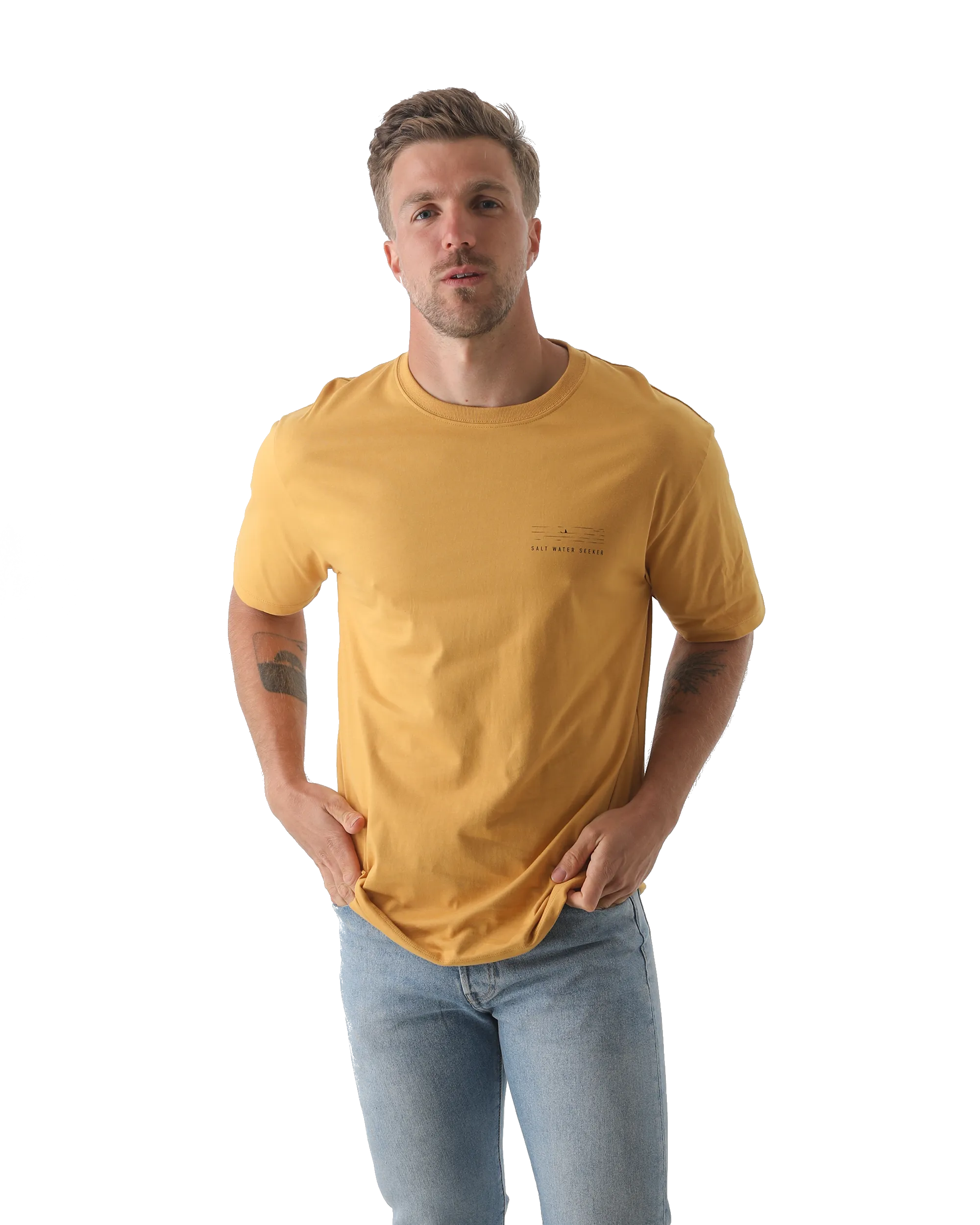 Sunset Sessions T-Shirt in Faded Mustard