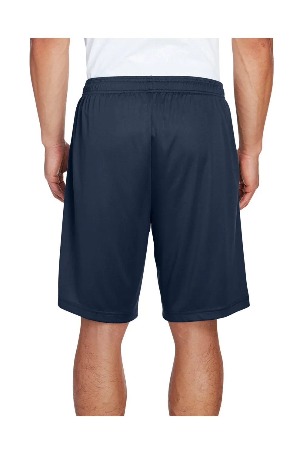 Team 365 Mens Zone Performance Moisture Wicking Shorts w/ Pockets - Dark Navy Blue