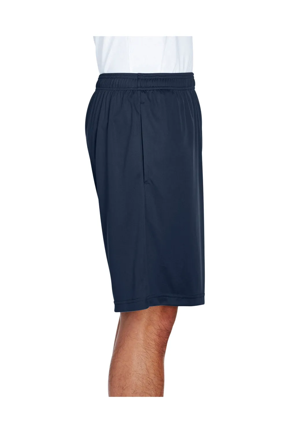 Team 365 Mens Zone Performance Moisture Wicking Shorts w/ Pockets - Dark Navy Blue