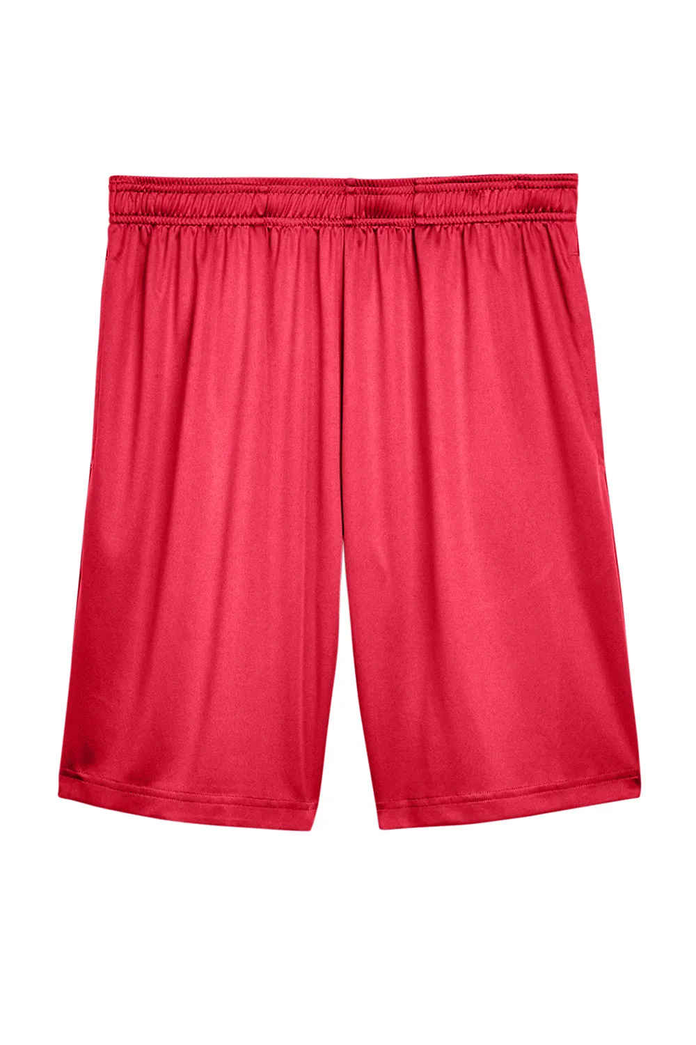 Team 365 Mens Zone Performance Moisture Wicking Shorts w/ Pockets - Red