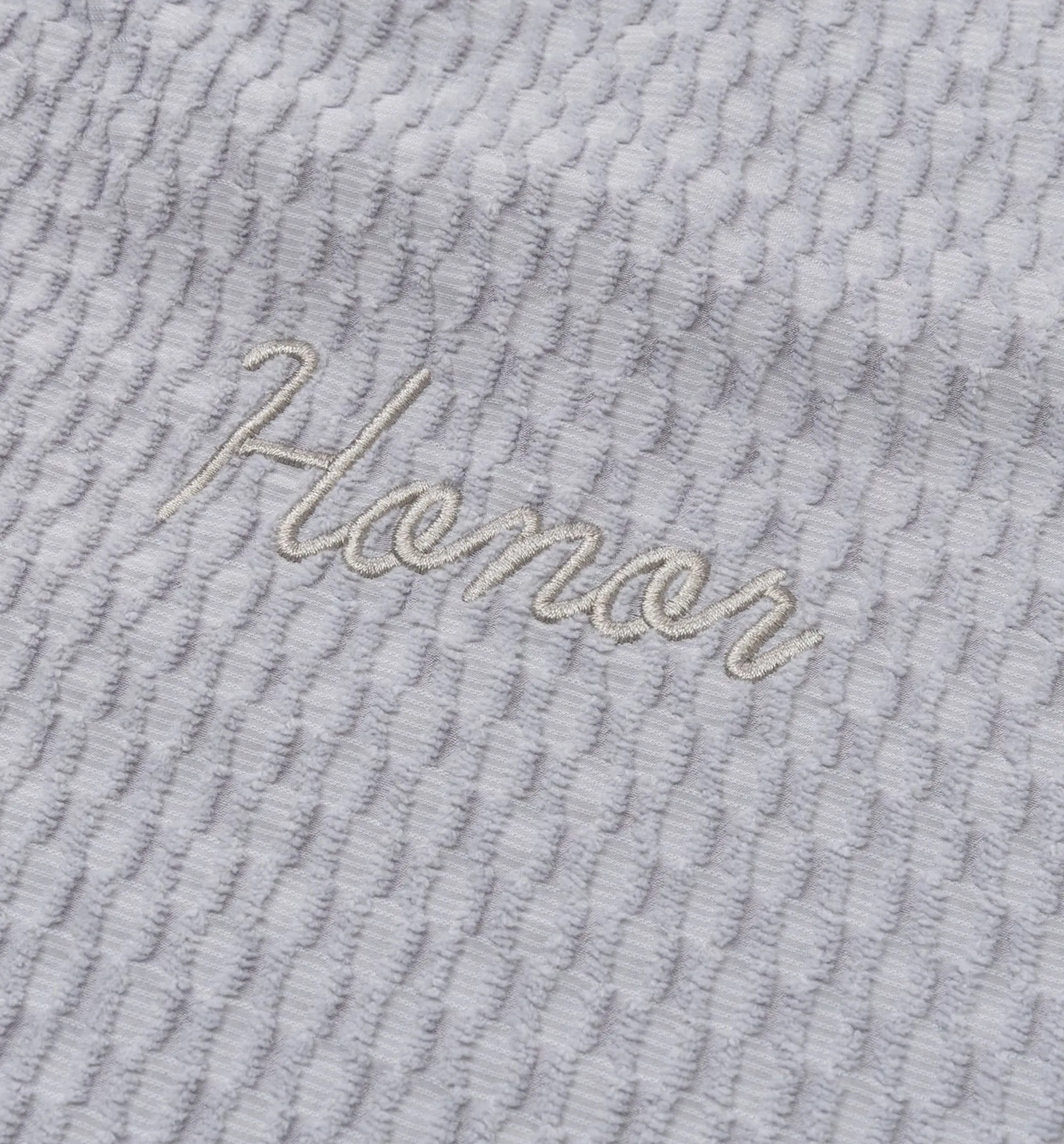 Textured Knit Quarter Zip Mens Short Sleeve Shirt - Grey