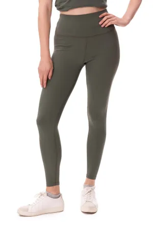 Threadfast Apparel Womens Impact Leggings w/ Pocket - Army Green