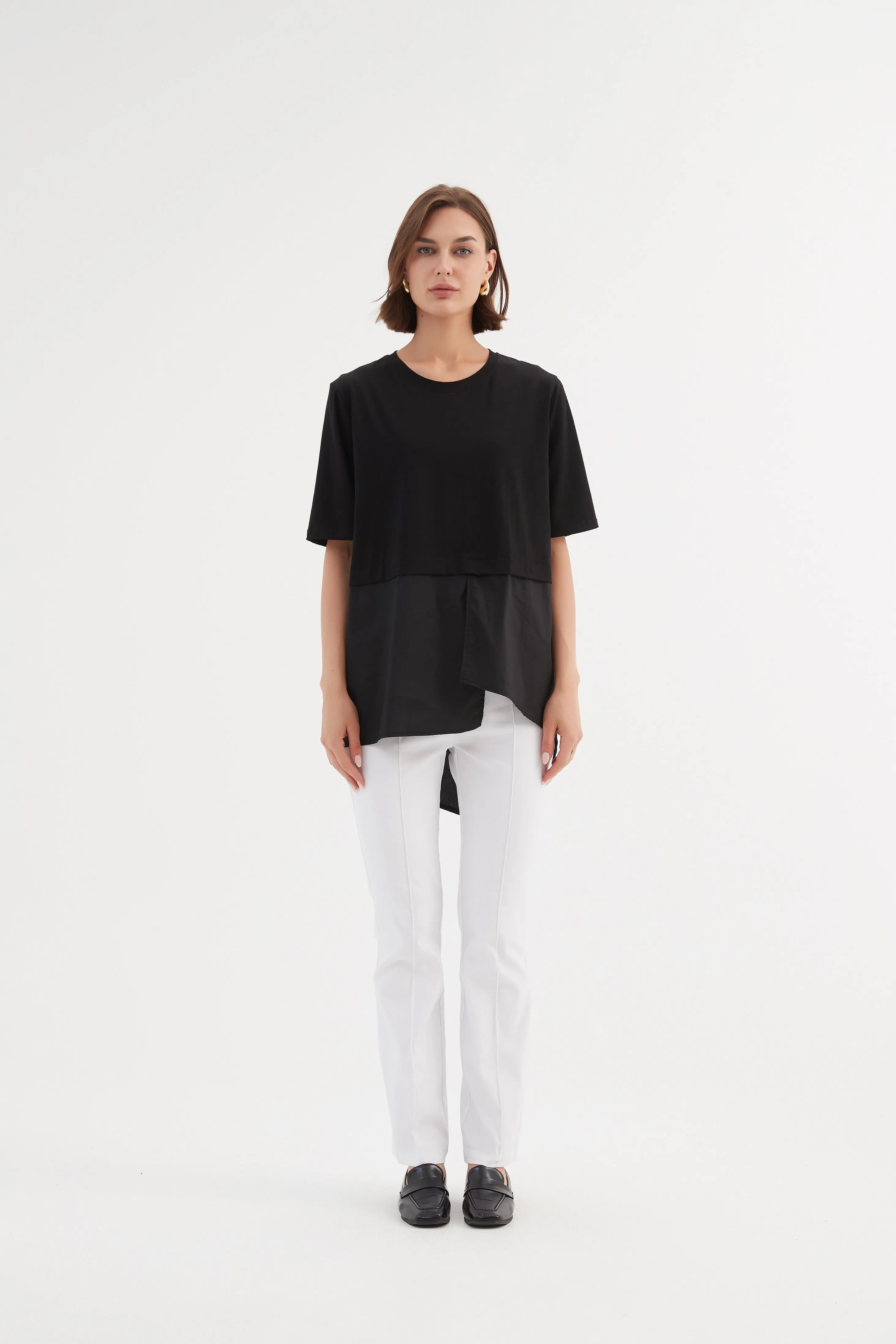 Tirelli Split Back Combi Tee Black