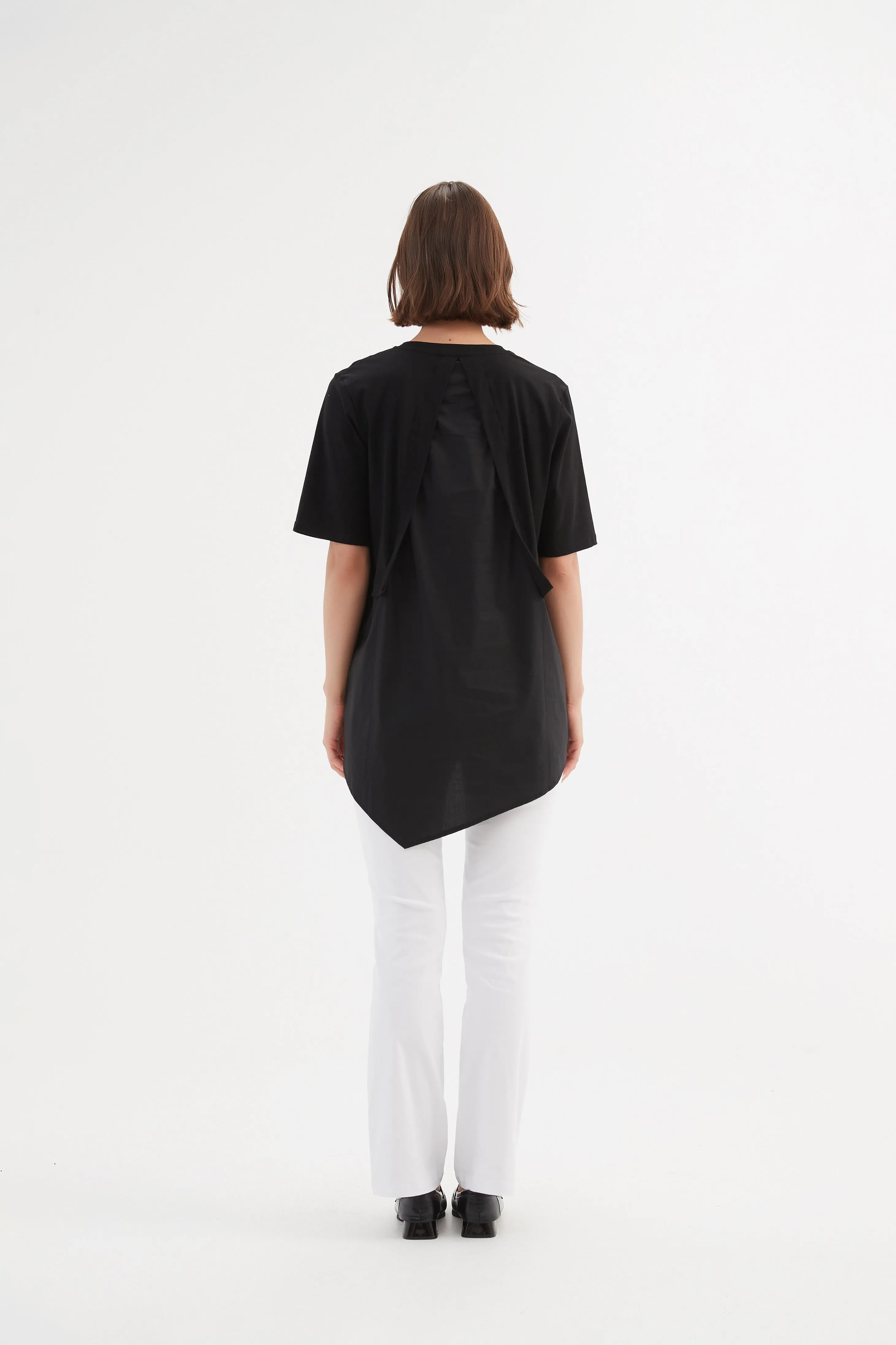 Tirelli Split Back Combi Tee Black