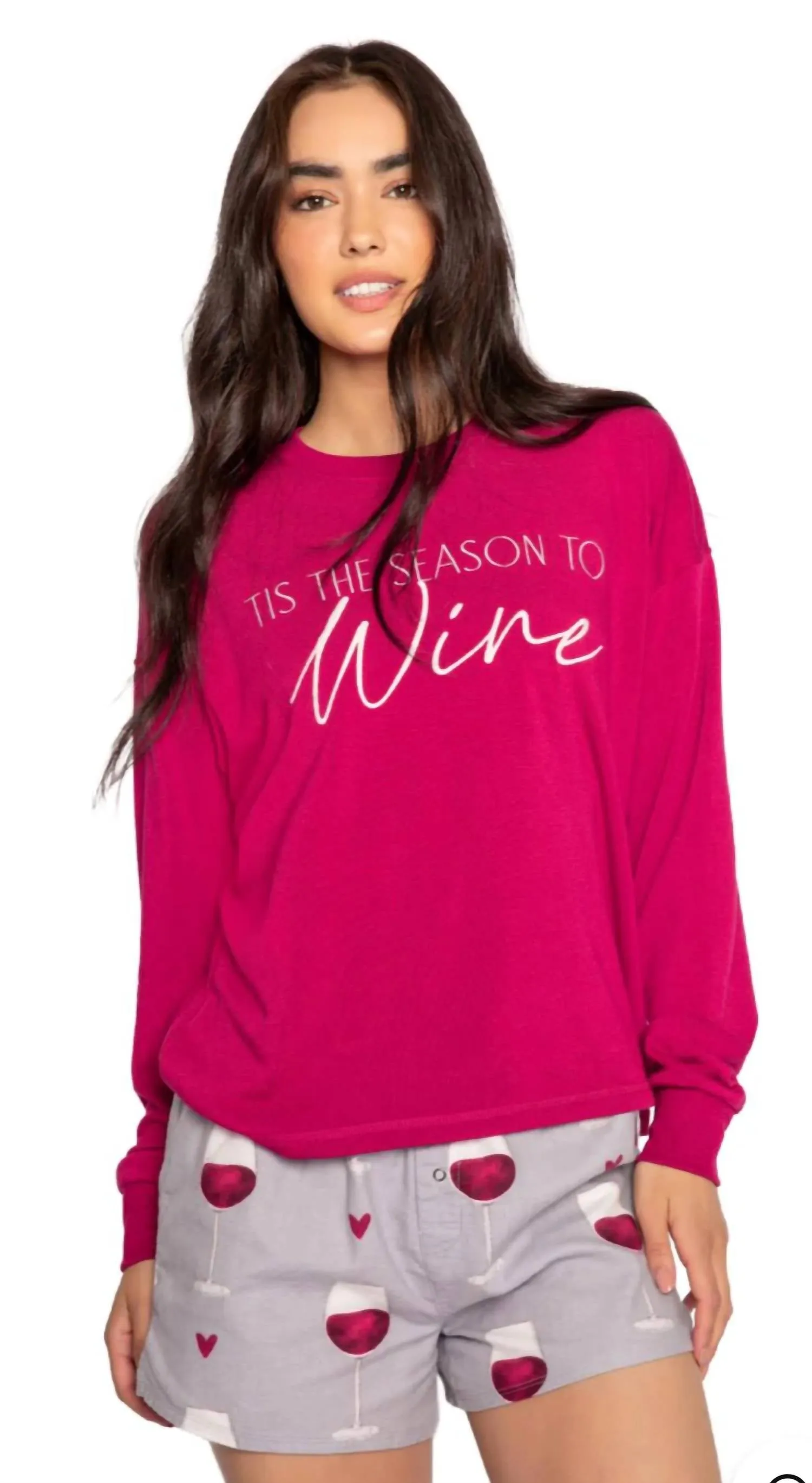 Tis The Season To Wine Top In Crimson