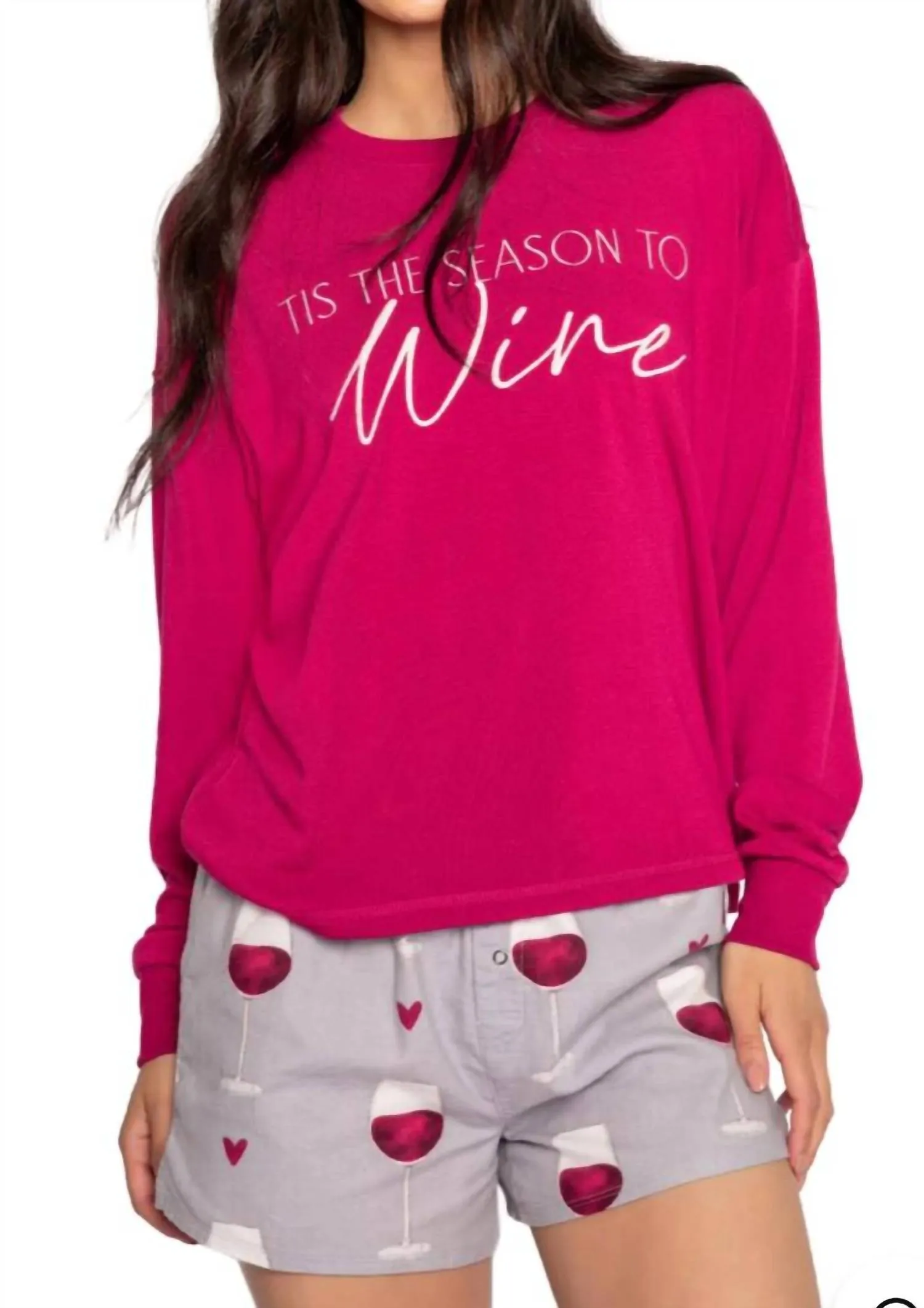 Tis The Season To Wine Top In Crimson