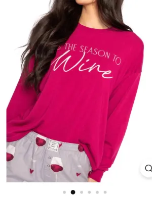 Tis The Season To Wine Top In Crimson