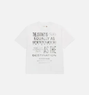Travelled Journey Mens Short Sleeve Shirt - White