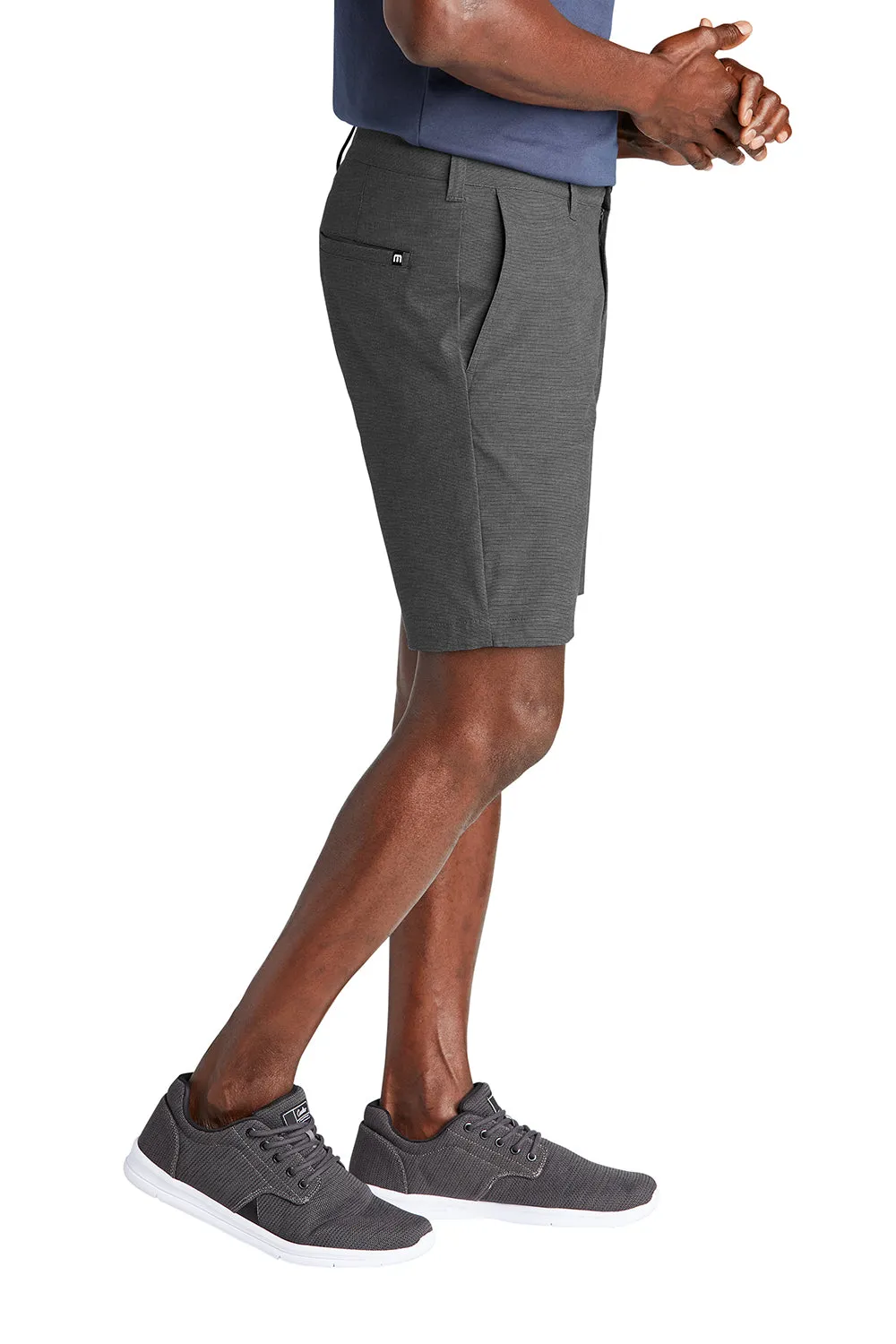 TravisMathew Mens El Dorado Wrinkle Resistant Shorts w/ Pockets - Black