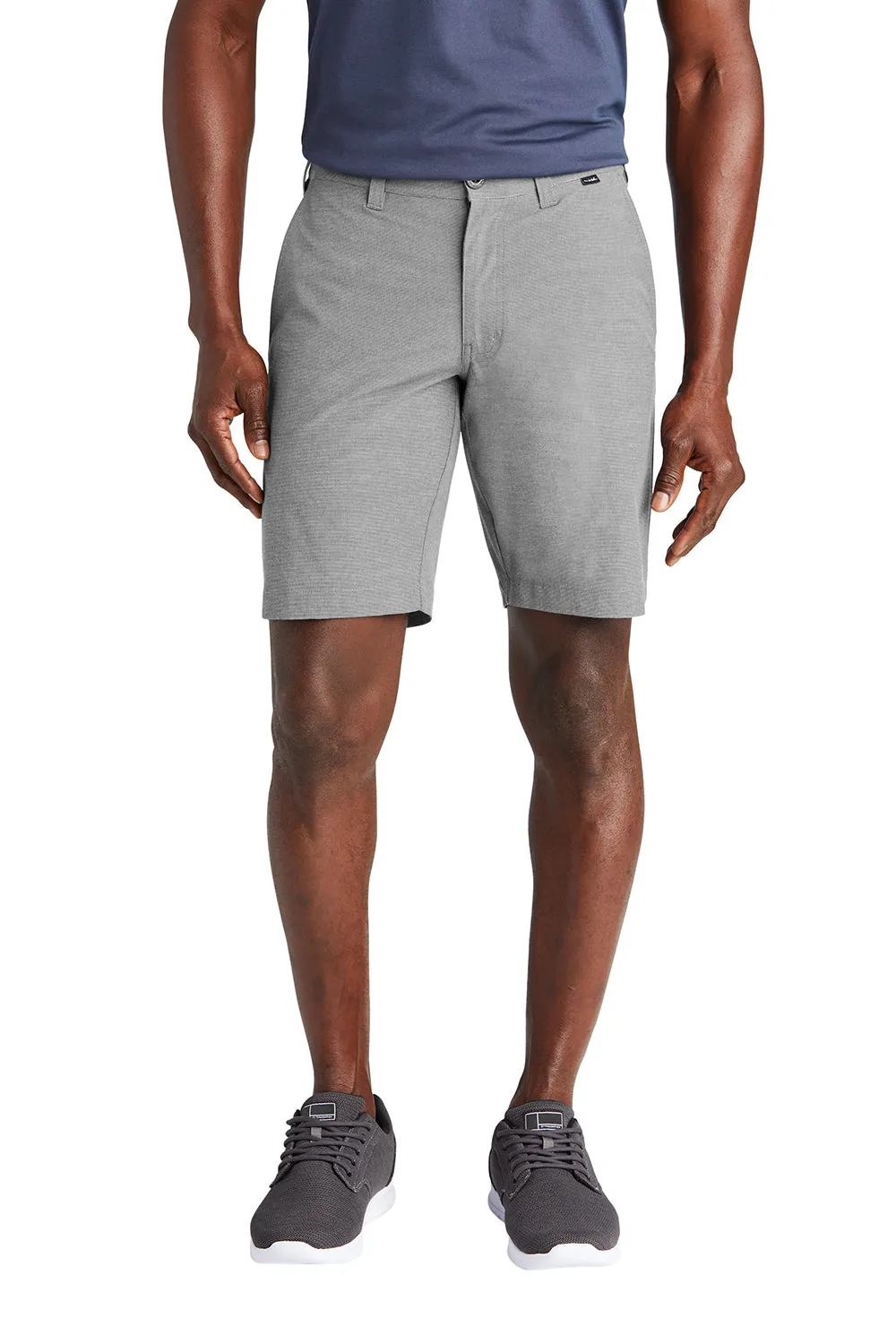 TravisMathew Mens El Dorado Wrinkle Resistant Shorts w/ Pockets - Light Grey